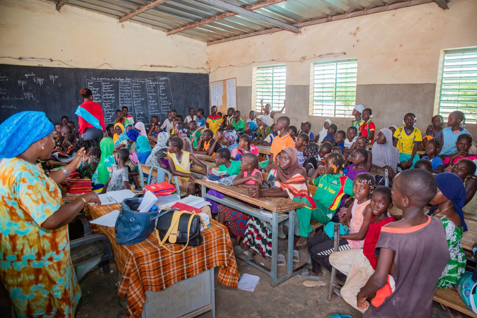 A large community assembly of women